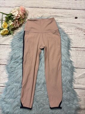 Beyond Yoga Slit Ankle Open high waist Capri Pale Pink Leggings